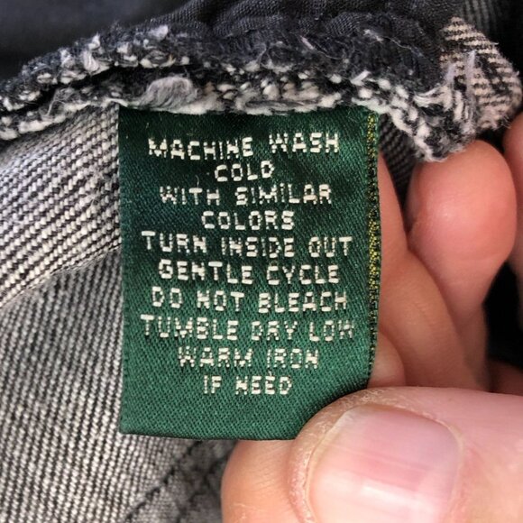 Lauren Jeans Co Ralph Lauren Women Jeans Size 10 Black Denim Straight Leg Casual - Picture 9 of 14